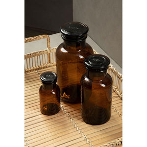 Bottle, Apothecary Amber Glass Reagent Bottles with glass stopper. Choose from 125ml, 250ml, 500ml, 1000ml