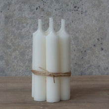 Load image into Gallery viewer, Candle, Short Dinner Candle 4.5hrs burning time. White