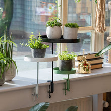 Load image into Gallery viewer, Tray, Plant Tray Hanging Round Gold Small, Window Dressing