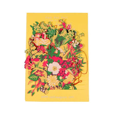 Load image into Gallery viewer, Garland &#39;Bouquet&#39;, 10m Hand Screen Printed Paper Garland with Ten Bouquets Red
