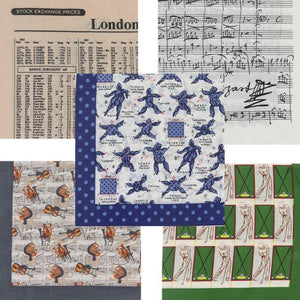 Handkerchief / Large Hanky 100% Cotton, Design: Mozart