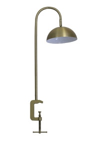 Lamp, Clamp/Clasp light. Antique Bronze/Brass. Directional Tilt Shade