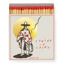 Load image into Gallery viewer, Match Box Square, Strike It Lucky Cowboy Safety Matches