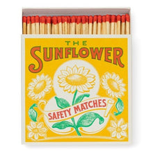 Load image into Gallery viewer, Match Box Square, Sunflower Safety Matches.
