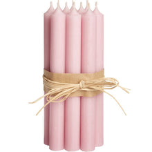 Load image into Gallery viewer, Candle, Long Dinner Candle 25cm, 11.5hrs burning time. Pastel Rose