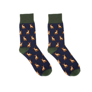Socks, 3 pack, British Countryside Animals - Pheasant/Salmon/Stag