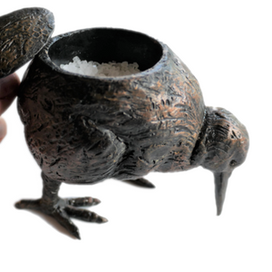 Pot, Kiwi Bird Salt Pot, Can Hold a T Light Candle