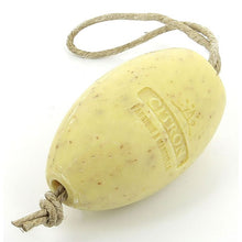 Load image into Gallery viewer, Soap, Oval Soap on Cord / Rope, French 'Citron' / Lemon 240g Savon de Marseille