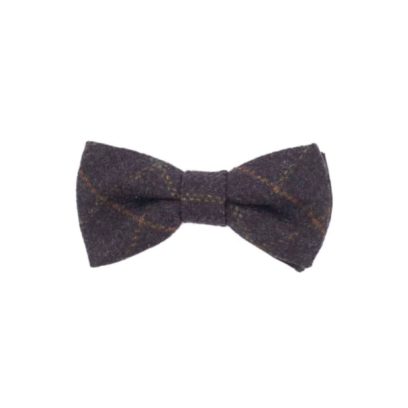 Bow Tie, Traditional Design, Blue Box Tweed