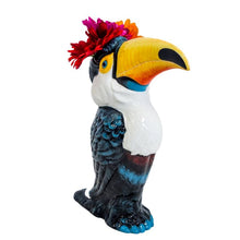 Load image into Gallery viewer, Vase, Ceramic Hand Painted Toucan, Large Pot / Vessel

