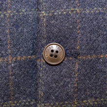 Load image into Gallery viewer, Waistcoat, traditional tweed wool style Navy Check
