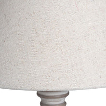 Load image into Gallery viewer, Lamp, Handcrafted Wash Wood with Complementary Linen Shade, Table Light
