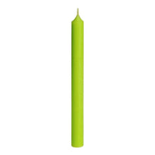 Load image into Gallery viewer, Candle, Long Dinner Candle 25cm, 11.5hrs burning time. Apple Green
