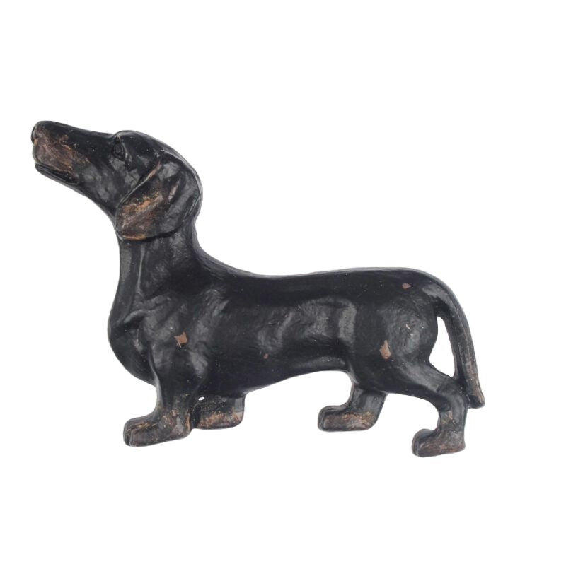 Knob Black Metal Sausage Dog / Dachsund, Metal Drawer / Door Handle.