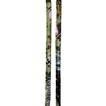 Load image into Gallery viewer, Shoelaces, Pair of 100% Cotton fabric laces, Green Safari Animal Print

