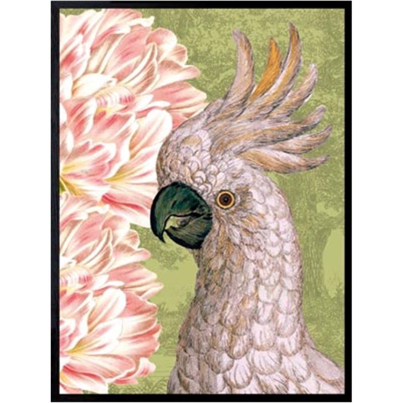 Print / Poster, 50x70cm Danish Design Art Work, Tulip Parrot, Light Green, VF.