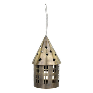 Candle House, Antique Brass Colourway, Cone Roof, Danish Designed