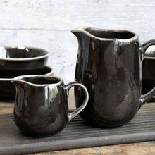 Load image into Gallery viewer, Jug, Glazed Stoneware Danish Design, Large 1L / 1000ml, Black Colour
