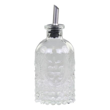 Load image into Gallery viewer, Kitchen Jar, Sugar Dispenser, Embossed Glass Bottle with Pourer Top
