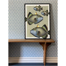 Load image into Gallery viewer, Print / Poster, 50x70cm Danish Design Art Work, Green Fish, VF.
