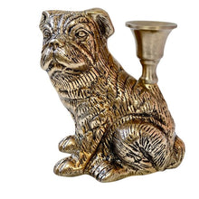 Load image into Gallery viewer, Candleholder, &#39;Big Dog&#39;, Bronze Finish, for Dinner Candles / Candle Sticks VF.

