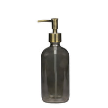 Load image into Gallery viewer, Bottle With Pump. Black Green Glass 480ml
