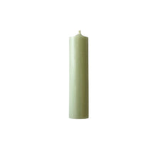 Load image into Gallery viewer, Candle, Short Dinner Candle, 10cm/4&quot;, 4hrs burning time. Sage
