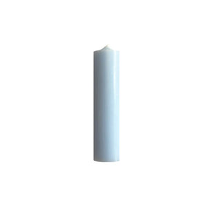 Candle, Short Dinner Candle, 10cm/4", 4hrs burning time. Light Blue