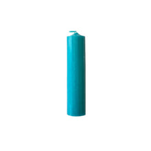 Load image into Gallery viewer, Candle, Short Dinner Candle, 10cm/4&quot;, 4hrs burning time. Turquoise
