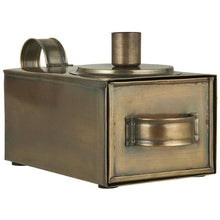 Load image into Gallery viewer, Candleholder, Danish Candle Stand with Candle Drawer in Antique Bronze.
