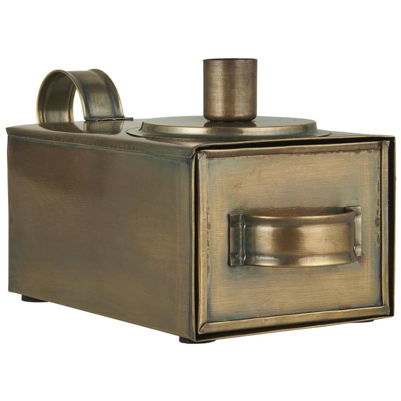 Candleholder, Danish Candle Stand with Candle Drawer in Antique Bronze.