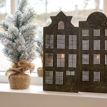 Load image into Gallery viewer, Candle House, Danish Antique Bronze Set of 3, &#39;Dutch Houses&#39;
