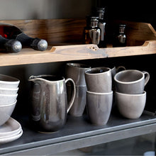 Load image into Gallery viewer, Cup, Stoneware in Coal  / Grey Colourway, Glazed Drinking Mug, Danish Design
