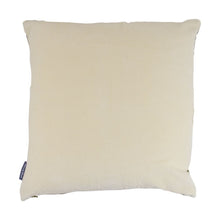 Load image into Gallery viewer, Cushion. Square Velvet, Jungle Leaf Blue Cushion
