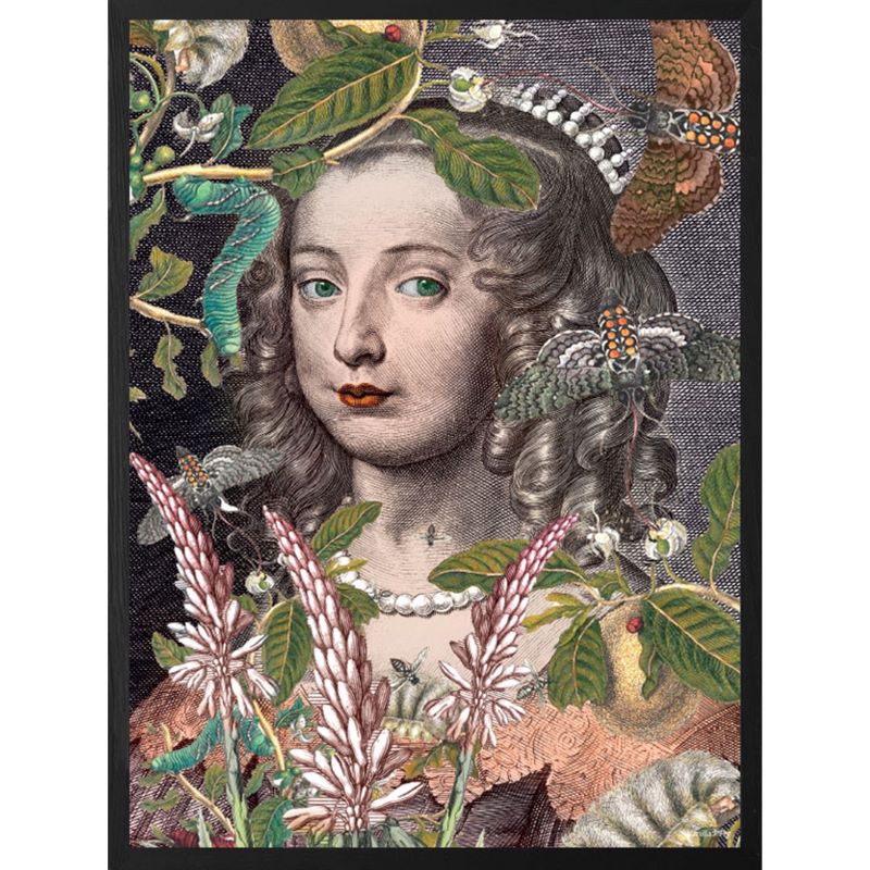 Print / Poster, 70x100cm Danish Design Art Work, Queen Fleur, Floral, VF