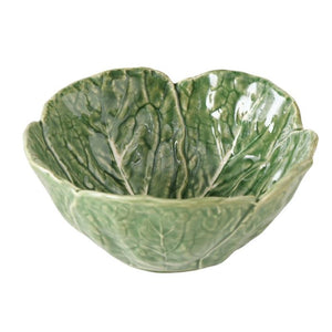 Plates / Dish, Cabbage Leaf Vegetable Small Design in Green / Cream.