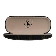 Load image into Gallery viewer, Glasses case. Tweed with Cloth, Brown Grey Check.
