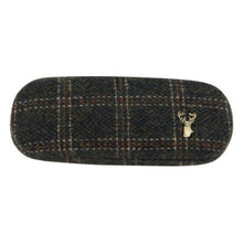 Load image into Gallery viewer, Glasses case. Tweed with Cloth, Brown Grey Check.
