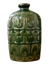 Load image into Gallery viewer, Vase, Danish Glazed Pottery, Tall, Art Deco Influence - Dark Green  VF

