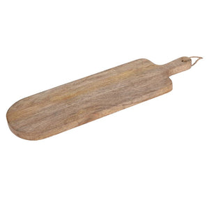 Board, Wooden. Long Wood Chopping Board with Rounded End, Rustic Wood.