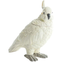 Load image into Gallery viewer, Kitchen Jar / Storage Pot / Vase, White Ceramic Parrot Bird
