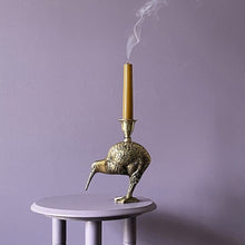 Load image into Gallery viewer, Candleholder, &#39;Kiwi&#39;, Bronze Finish, for Dinner Candles / Candle Sticks VF.
