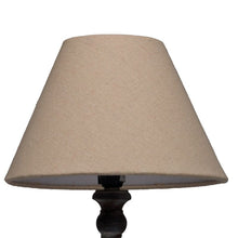 Load image into Gallery viewer, Lamp, Handcrafted &#39;Stem&#39; Grey Wash Wood with Complementary Linen Shade, Table Light.
