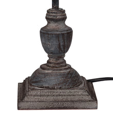 Load image into Gallery viewer, Lamp, Handcrafted &#39;Stem&#39; Grey Wash Wood with Complementary Linen Shade, Table Light.
