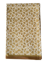 Load image into Gallery viewer, TableCloth, Cotton, &#39;Marigold&#39;, Floral Danish Design, XL 150x250cm, Yellow / Gold VF
