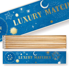 Load image into Gallery viewer, Match Box Long, Starry Skies Luxury Matches, Safety Matches.
