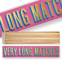 Load image into Gallery viewer, Match Box Long, Very Long Matches, Pink &amp; Gold Box
