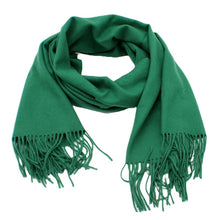 Load image into Gallery viewer, Scarf, Large, Soft Cashmere feel, Pashmina / Blanket Throw - Colourway Pine Green
