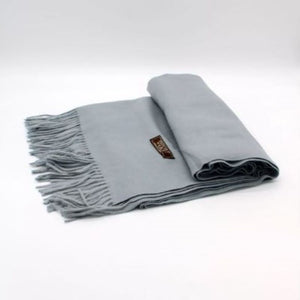 Scarf, Large, Soft Cashmere feel, Pashmina / Blanket Throw - Colourway Light Sky Blue