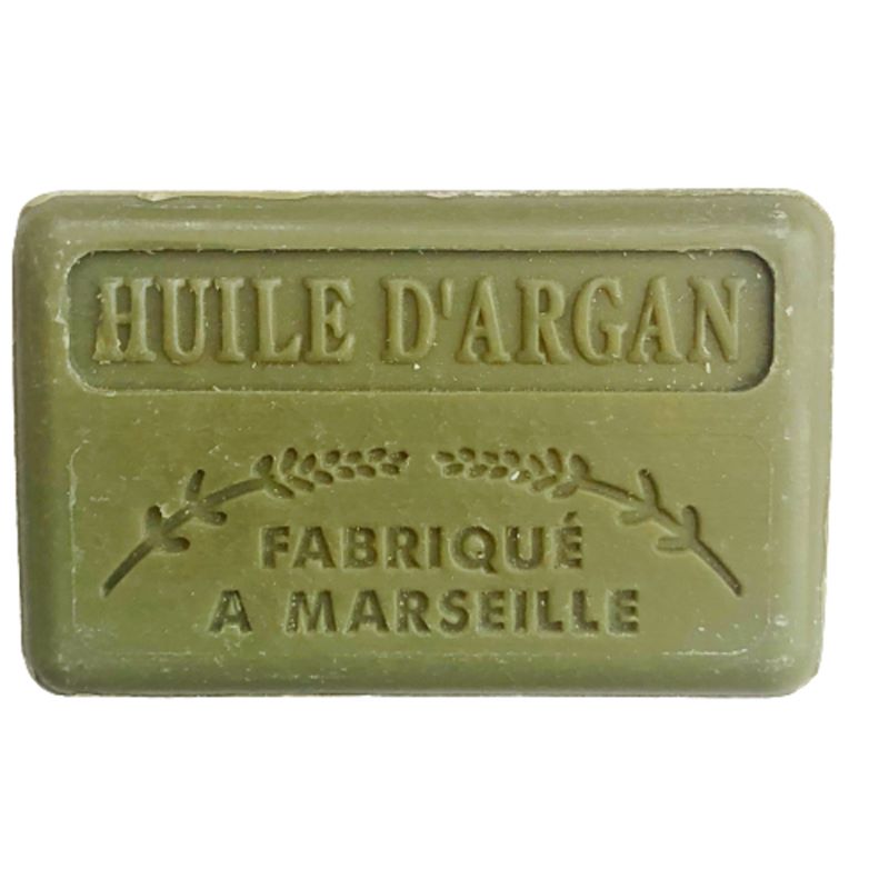 Soap, French 'a L'Huile D'Argon' Soap. 125g Savon de Marseille Soap Bars.